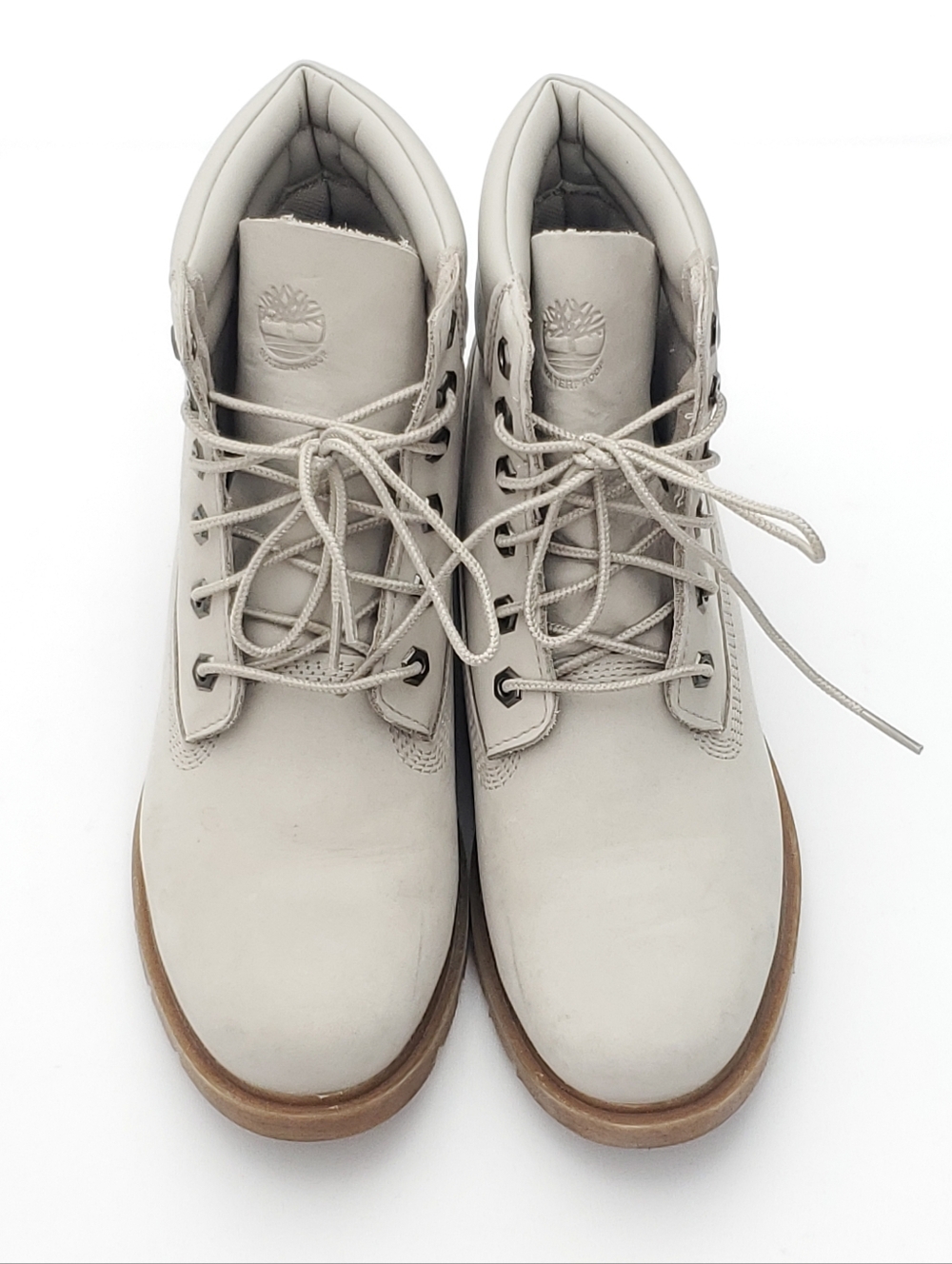 NEW Timberland Women Linden Woods Lace-up 6-Inch Light Taupe Combat boots size 9 - Picture 4 of 11